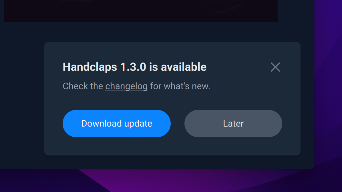 Update notification of the Handclaps Beat Video Maker for rap and type beats